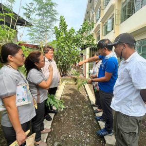 SIFCare Volunteers Planting Vegetables in the School