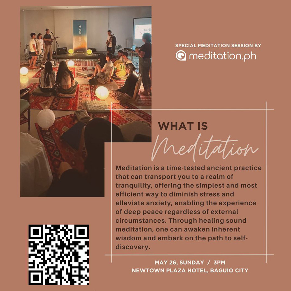 Meditation & Wellness Event Poster by SIFCare Self-Care w/ Meditation.Ph