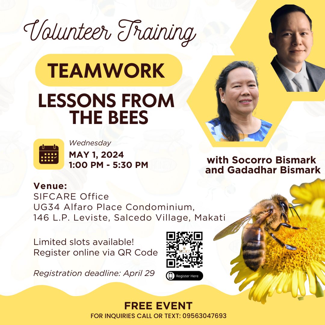 SIFCare Volunteer Training on Teamwork Poster