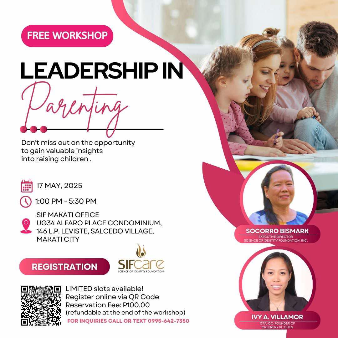 FREE workshop on Leadership in Parenting